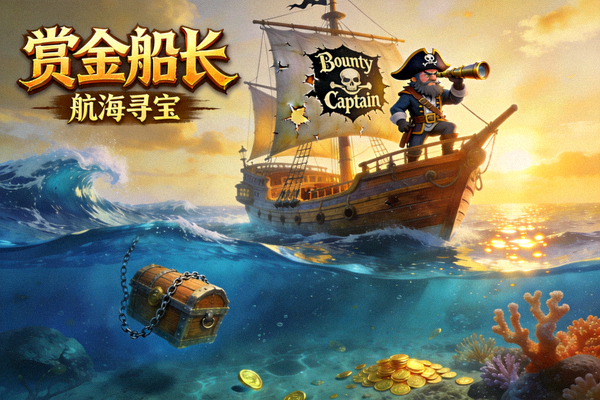 赏金船长航海寻宝主题游戏场景图